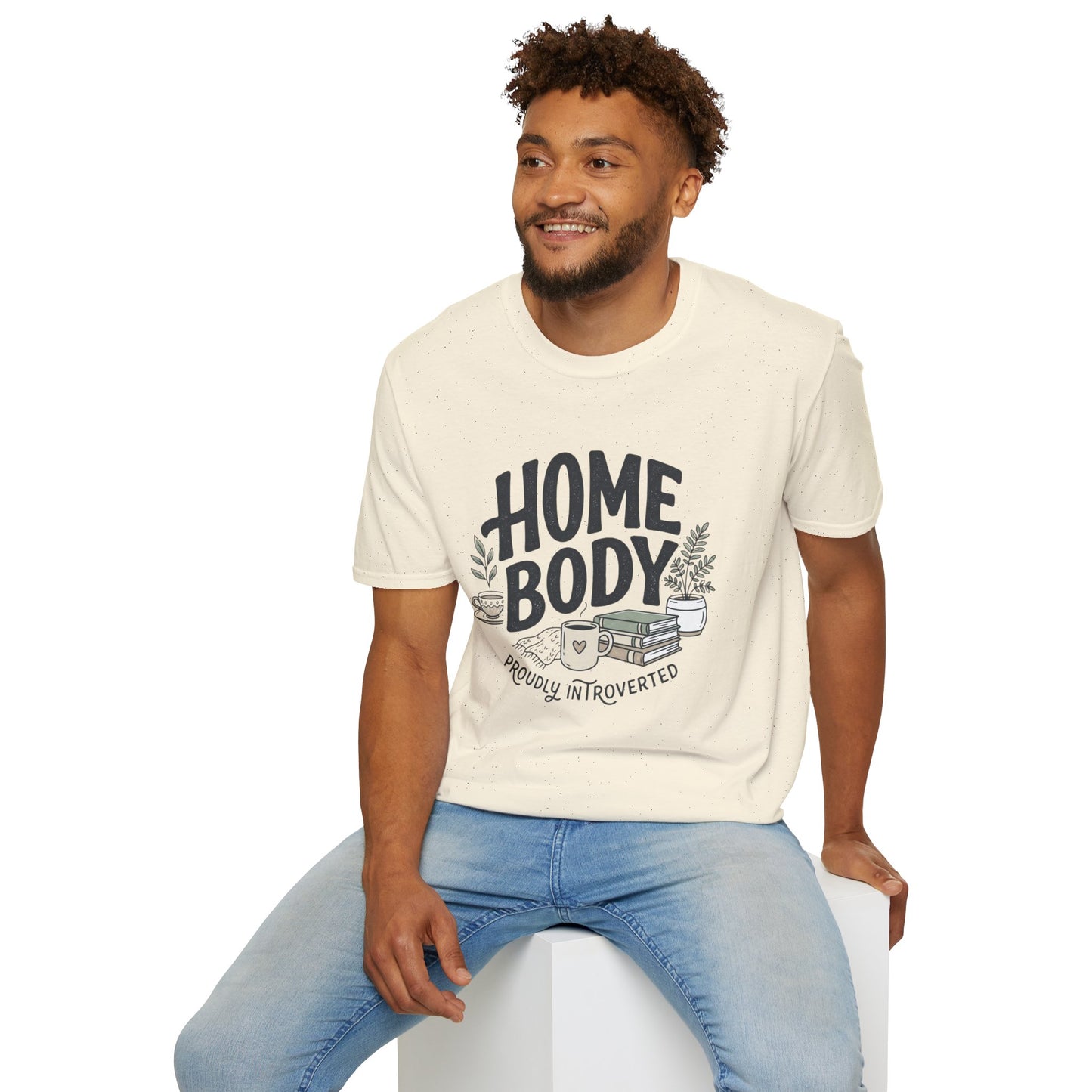 Homebody T-Shirt — 'Homebody Proudly Introverted' Cozy Graphic Tee