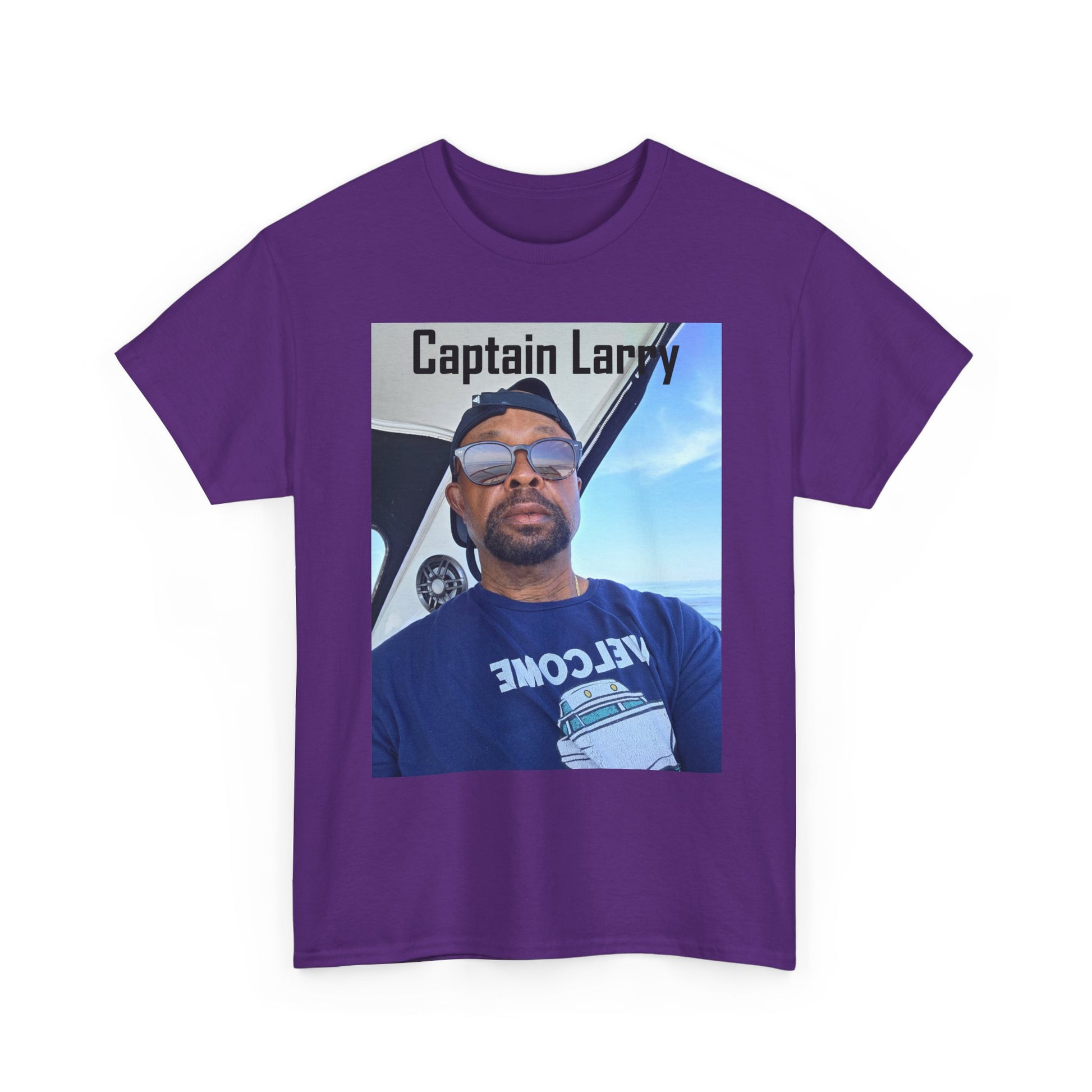 Custom Photo Print T-Shirt — Personalized Selfie Tee ("Welcome" Coffee Graphic) Printify
