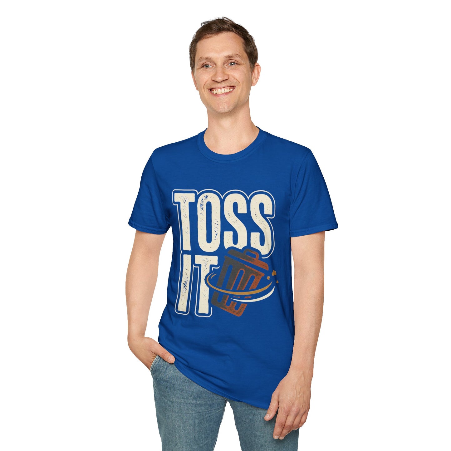 Toss It Graphic T‑Shirt — Casual Recycling / Trash Toss Tee