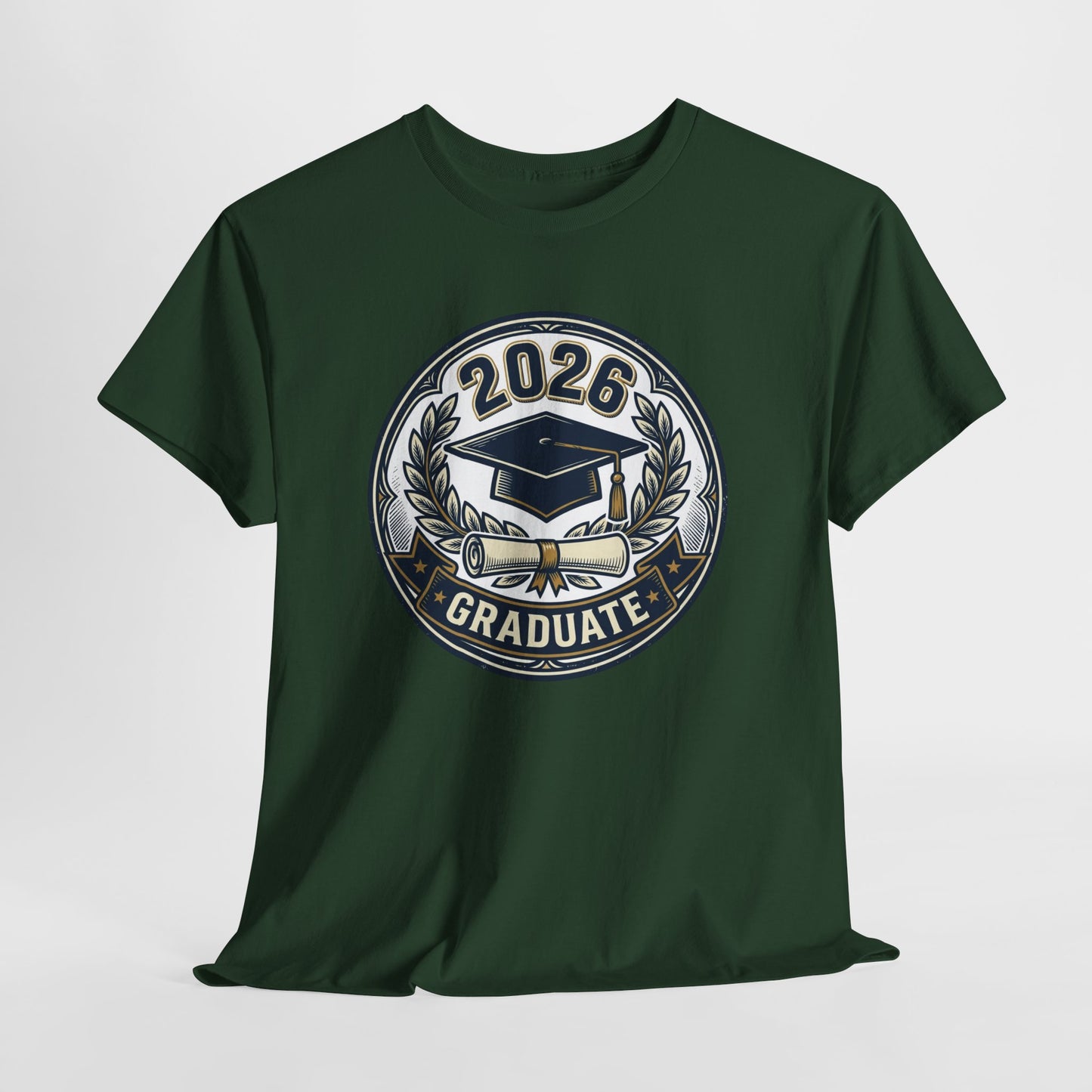 2026 Graduate T-Shirt — Graduation Cap Emblem Tee