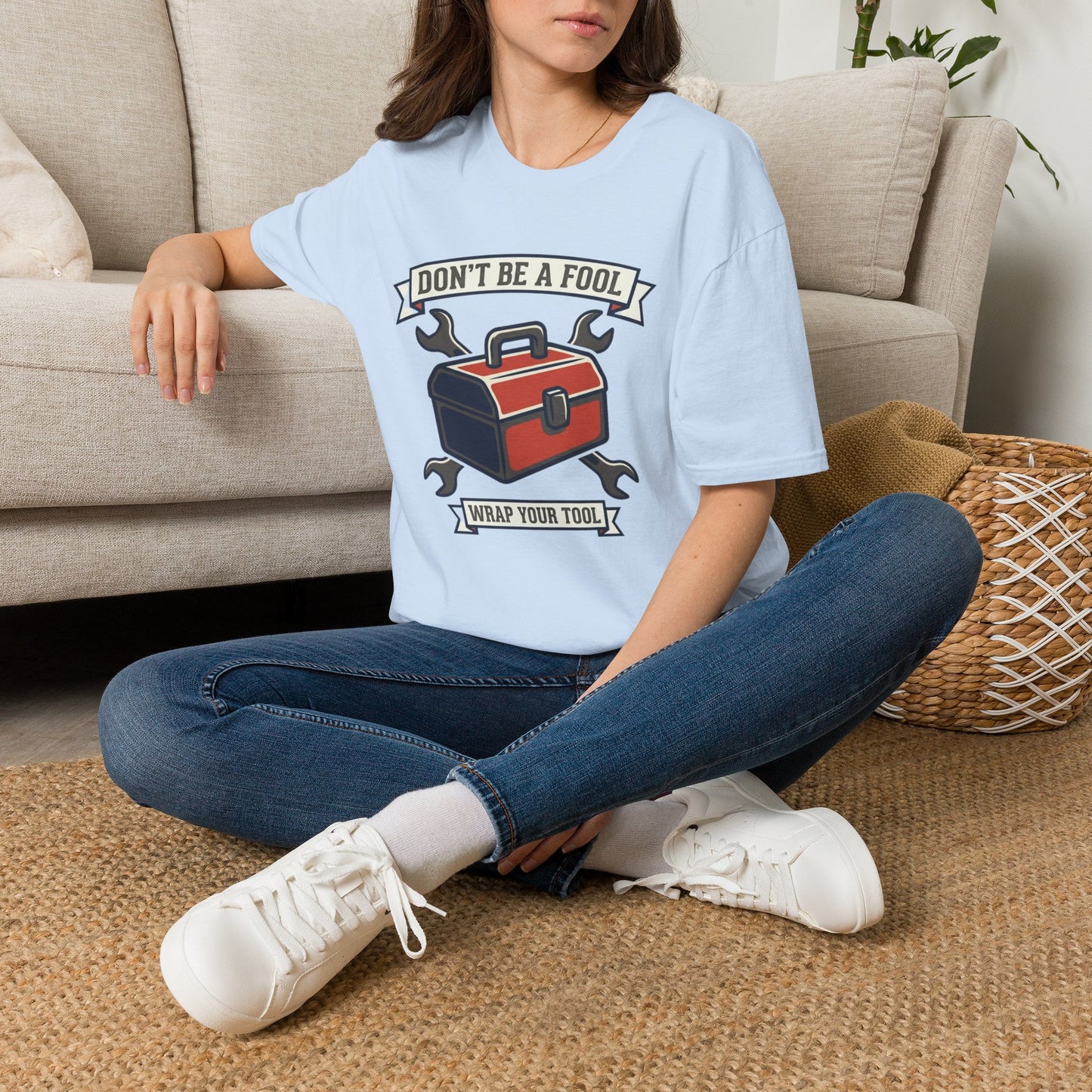 Don't Be a Fool Toolbox T‑Shirt — Wrap Your Tool Shirt for Mechanics & DIYers