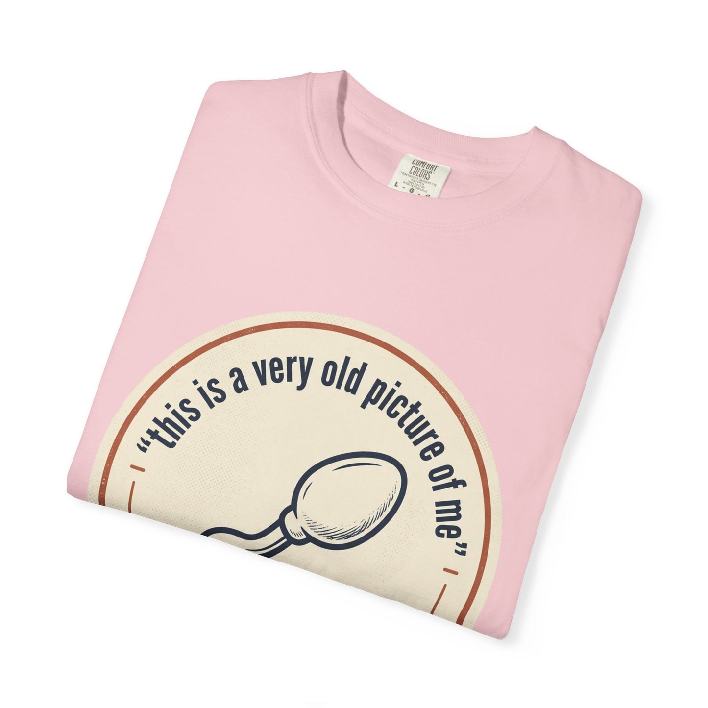 Vintage Sperm Graphic T-Shirt — "this is a very old picture of me"