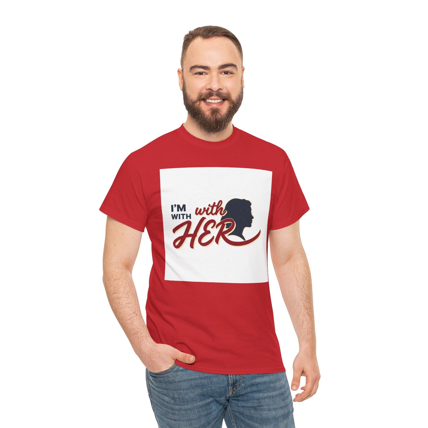 I'm With Her T-Shirt — Women's Rights / Feminist Silhouette Tee