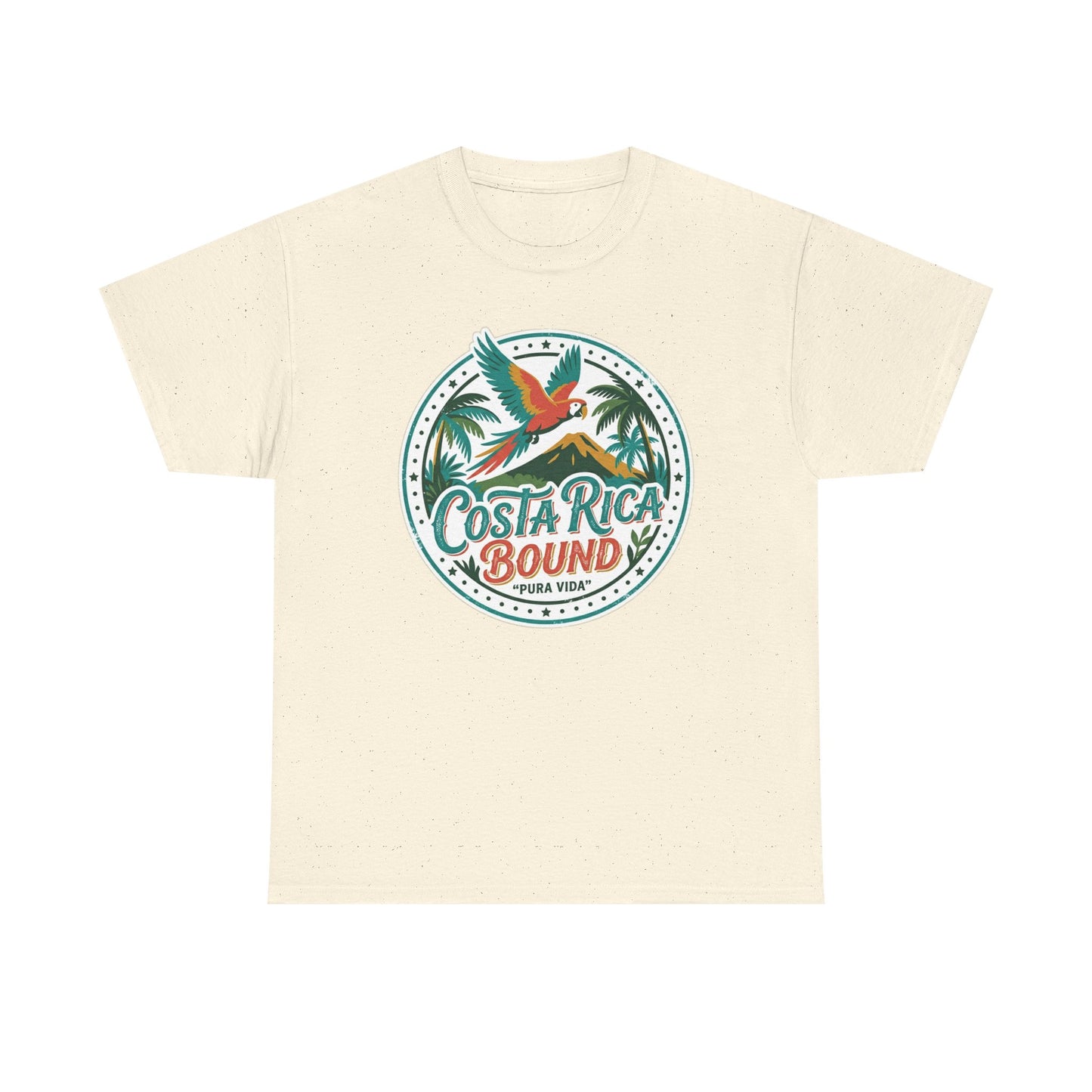 Costa Rica Bound T-Shirt — Tropical Parrot Travel Tee Printify