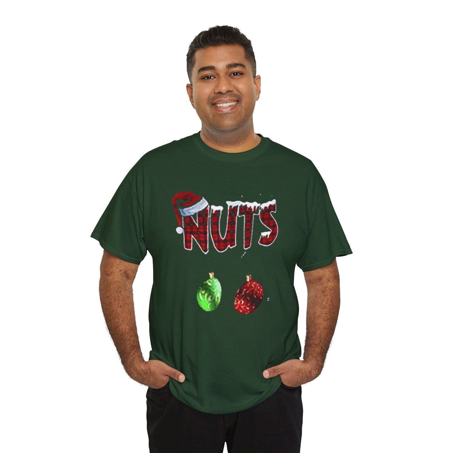 Holiday 'Nuts' Tee — Funny Christmas Ornament Graphic T-Shirt Printify