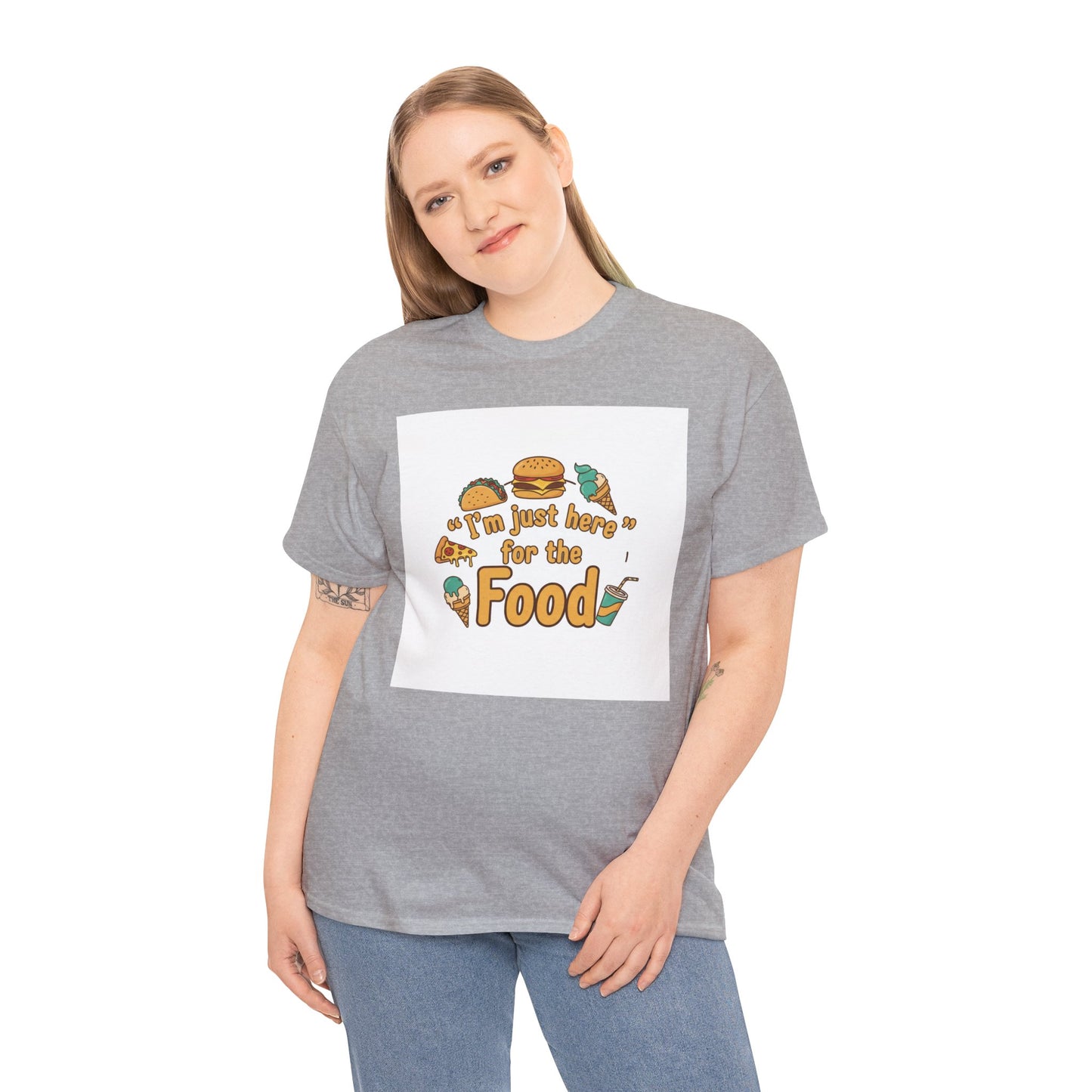 I'm Just Here for the Food T‑Shirt — Funny Foodie Graphic Tee