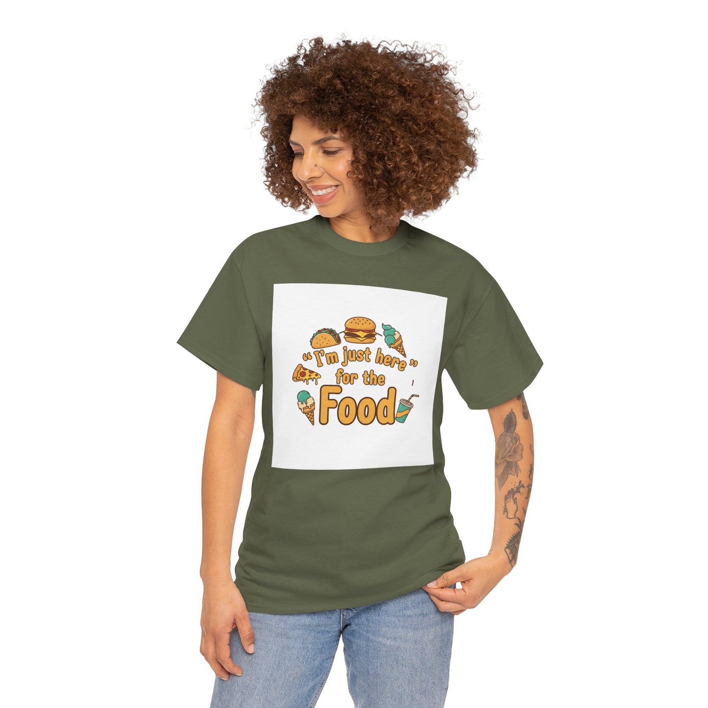 I'm Just Here for the Food T‑Shirt — Funny Foodie Graphic Tee
