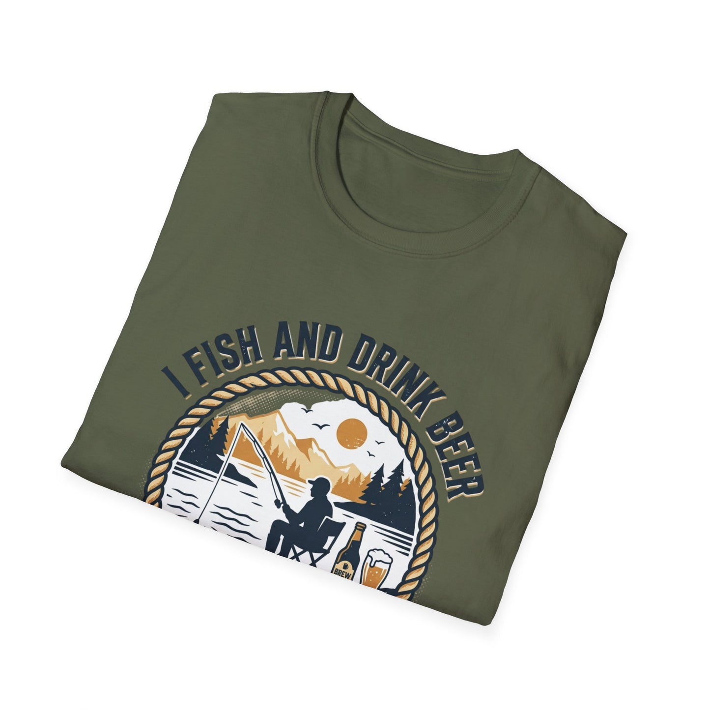 Fishing & Beer T-Shirt — "I Fish and Drink Beer" Relax & Cast Graphic Tee