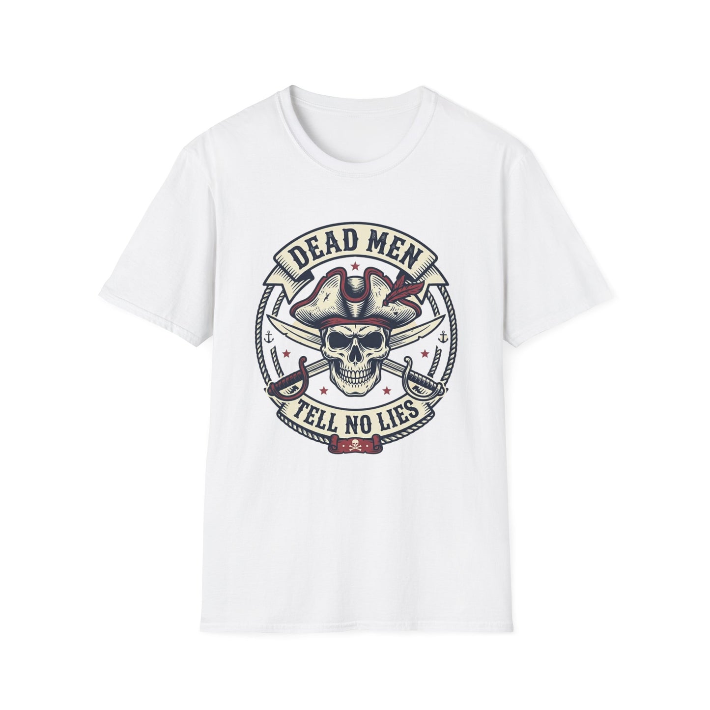 Pirate Skull Tee — "Dead Men Tell No Lies" Graphic T-Shirt