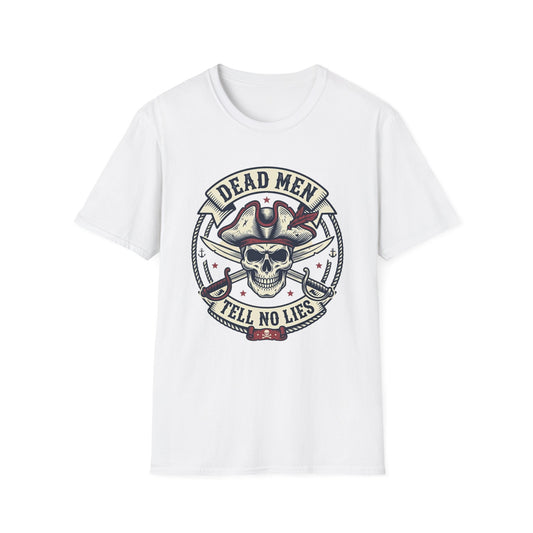 Pirate Skull Tee — "Dead Men Tell No Lies" Graphic T-Shirt