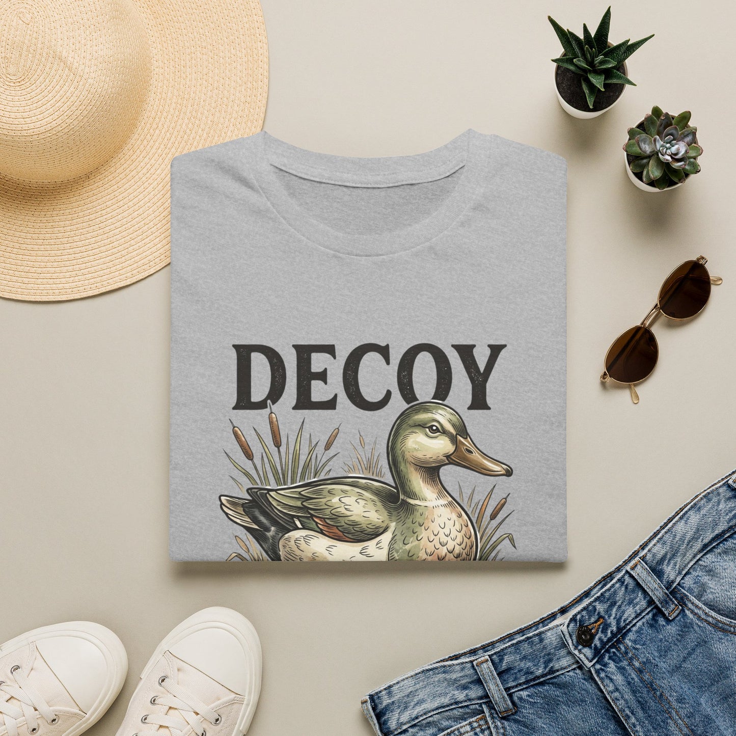 Decoy Duck T-Shirt — "Decoy for Cheaters" Vintage Waterfowl Tee