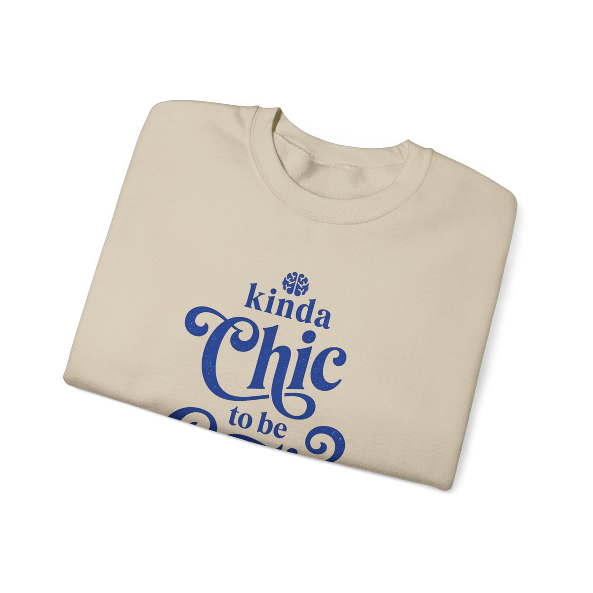 Kinda Chic to Be Creative Sweatshirt | Typographic Script Crewneck