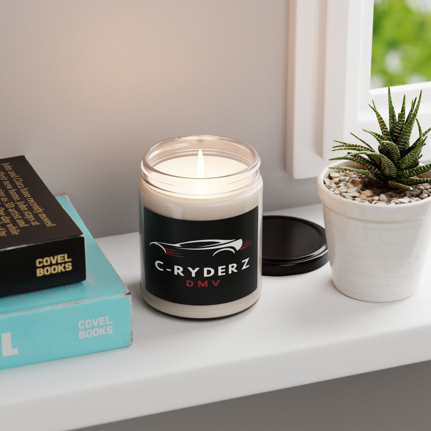 C-RYDERZ DMV Scented Soy Candle — 9oz Car Club Logo Candle