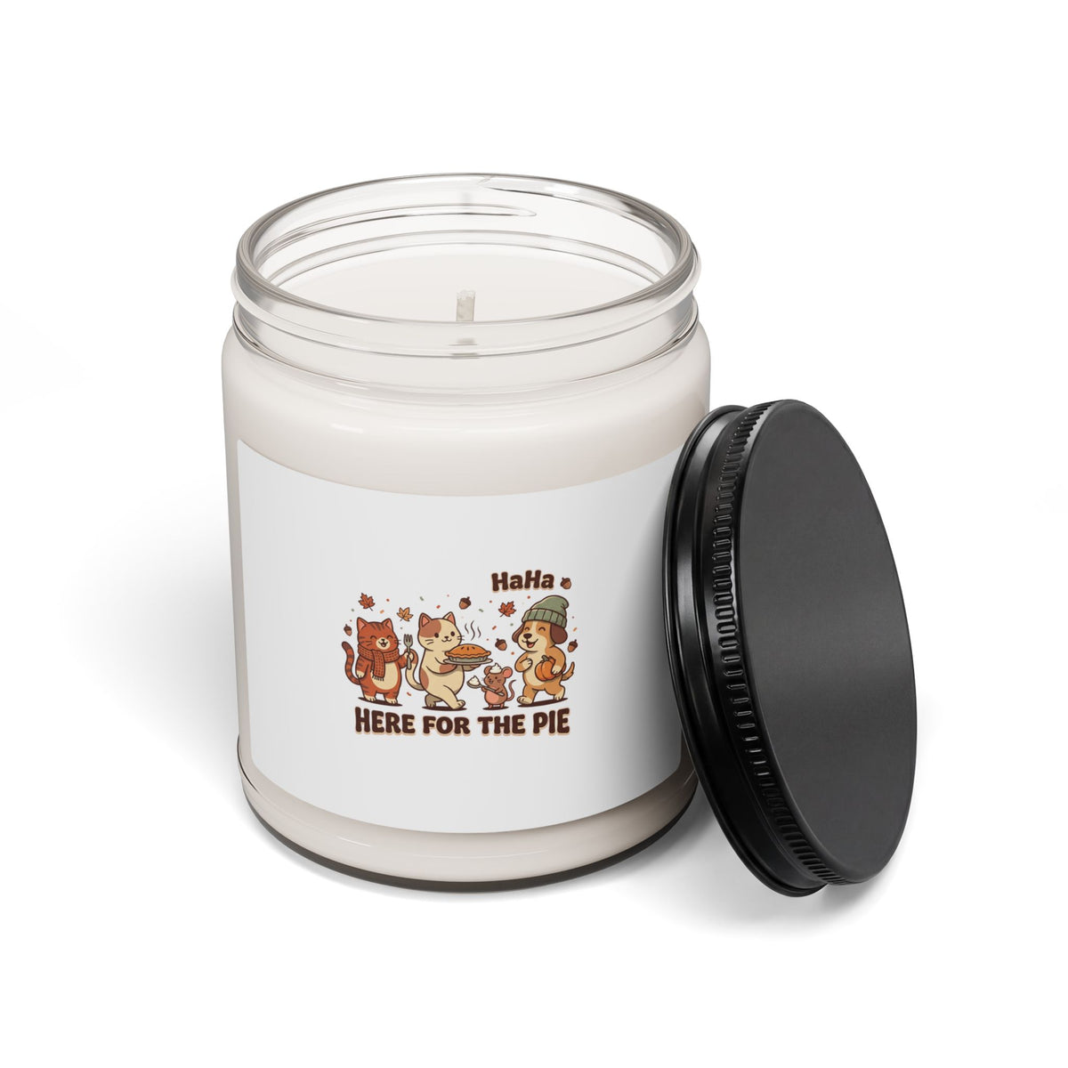 Here for the Pie Candle | Thanksgiving, Harvest Pumpkin Spice Soy