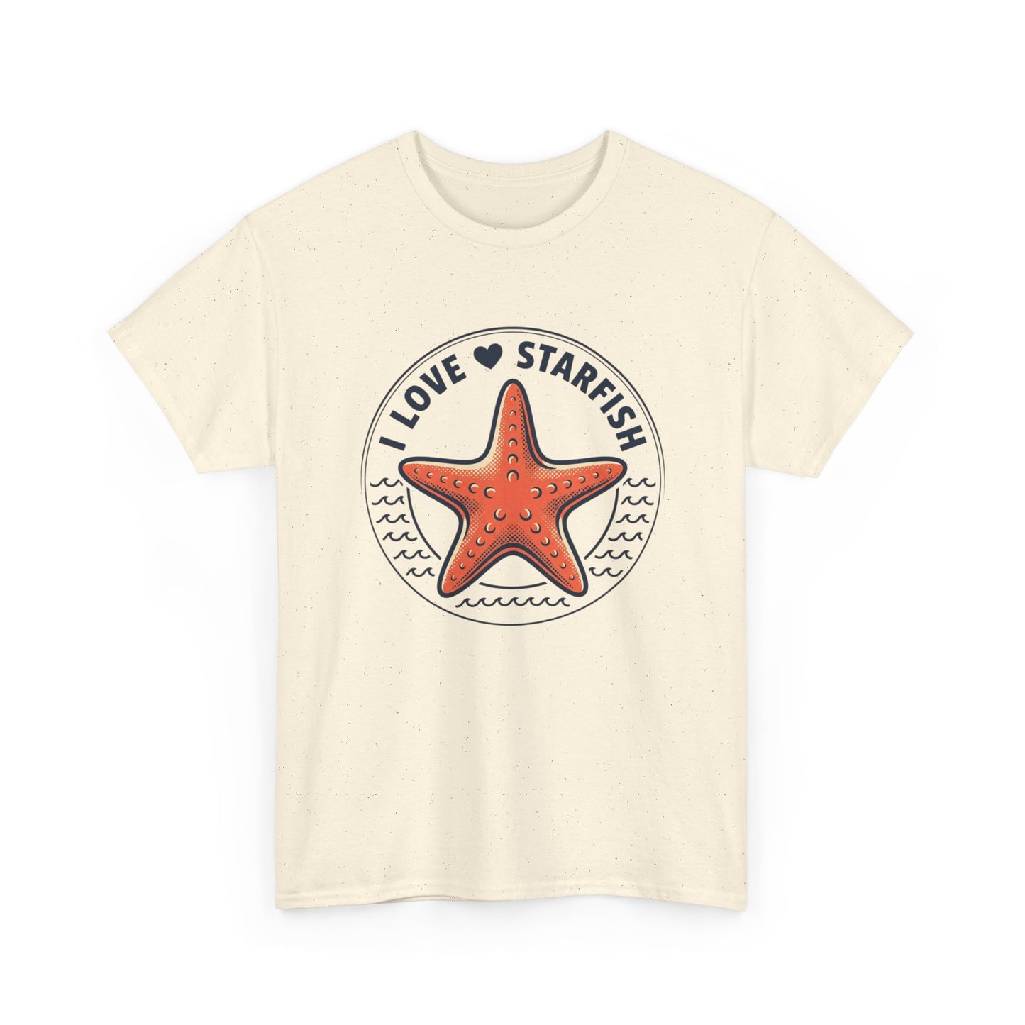 Starfish Tee — "I Love Starfish" Beach Graphic T-Shirt