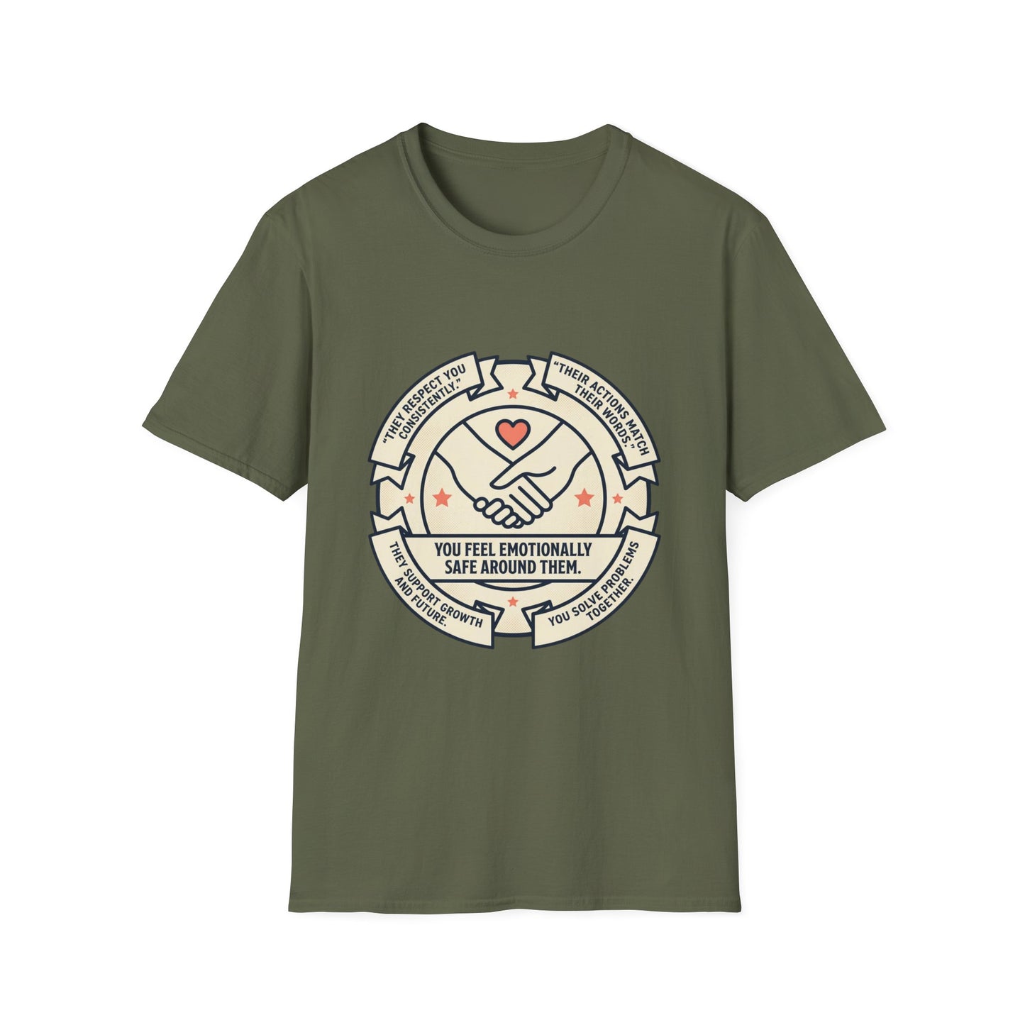 You Make Me Feel Safe Around You T‑Shirt — Emotional Safety Crewneck