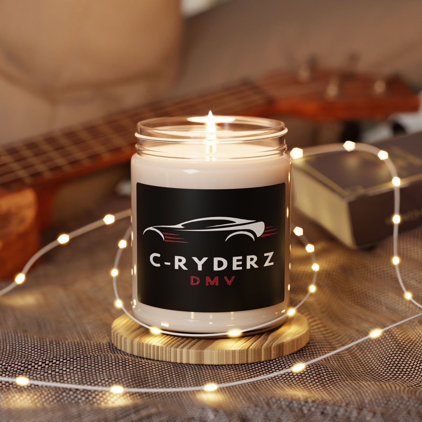 C-RYDERZ DMV Scented Soy Candle — 9oz Car Club Logo Candle