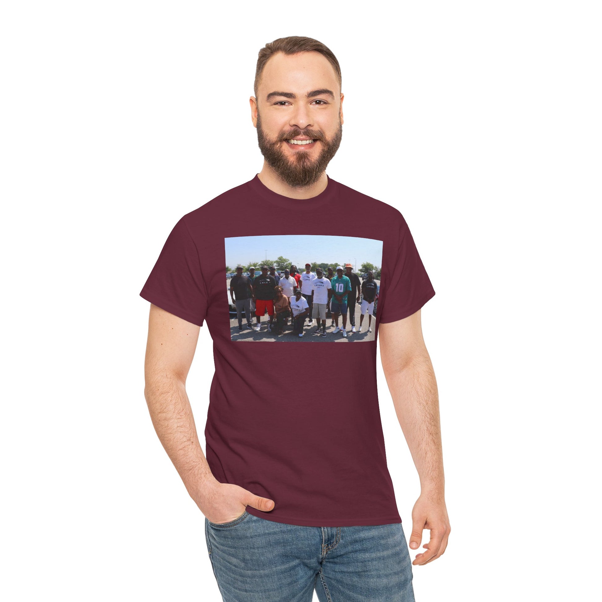C-RYDERZ Group Photo Custom Tee — Personalized Reunion & Team Picture Shirt Printify