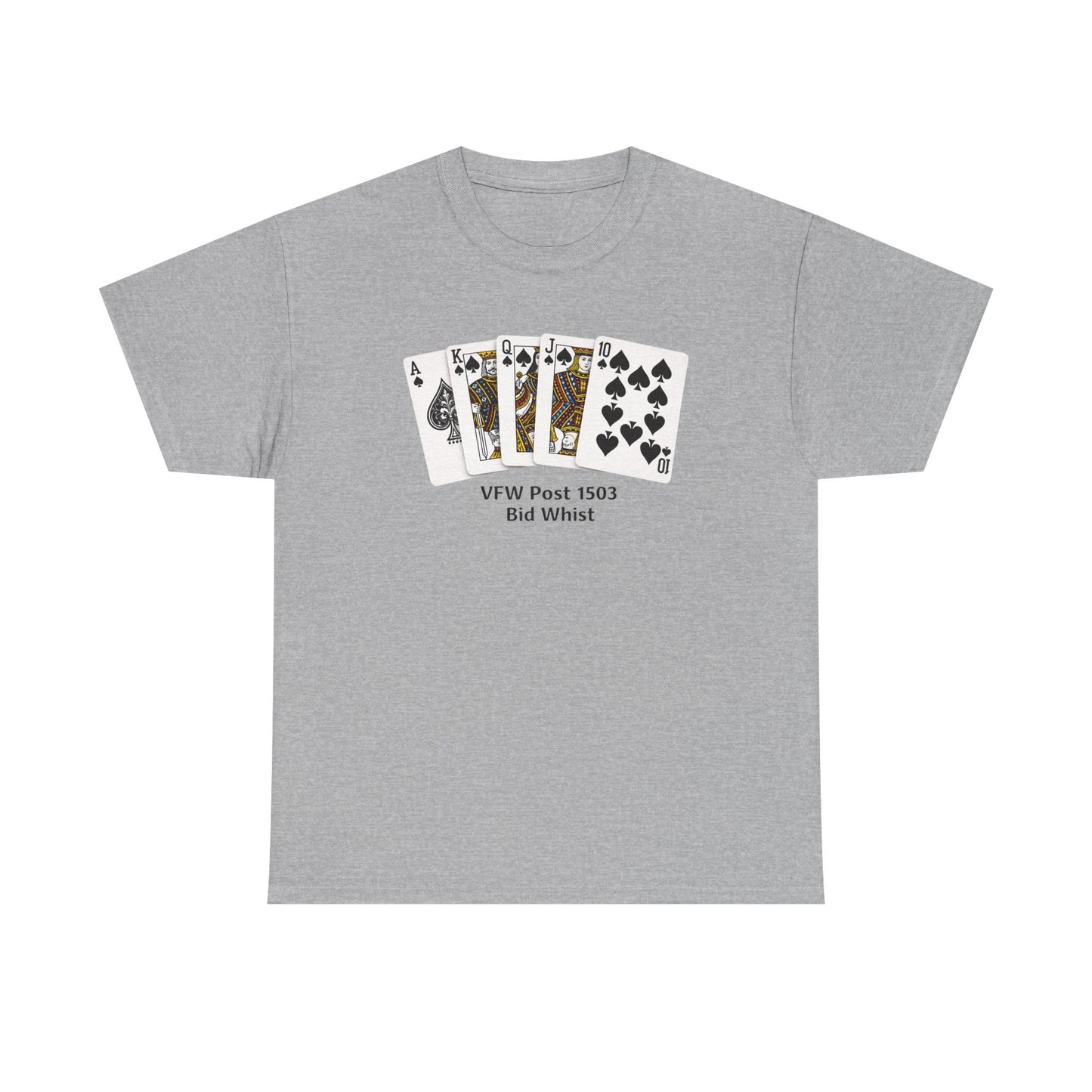 Bid Whist Card Tee — VFW Post 1501 Poker Night T-Shirt