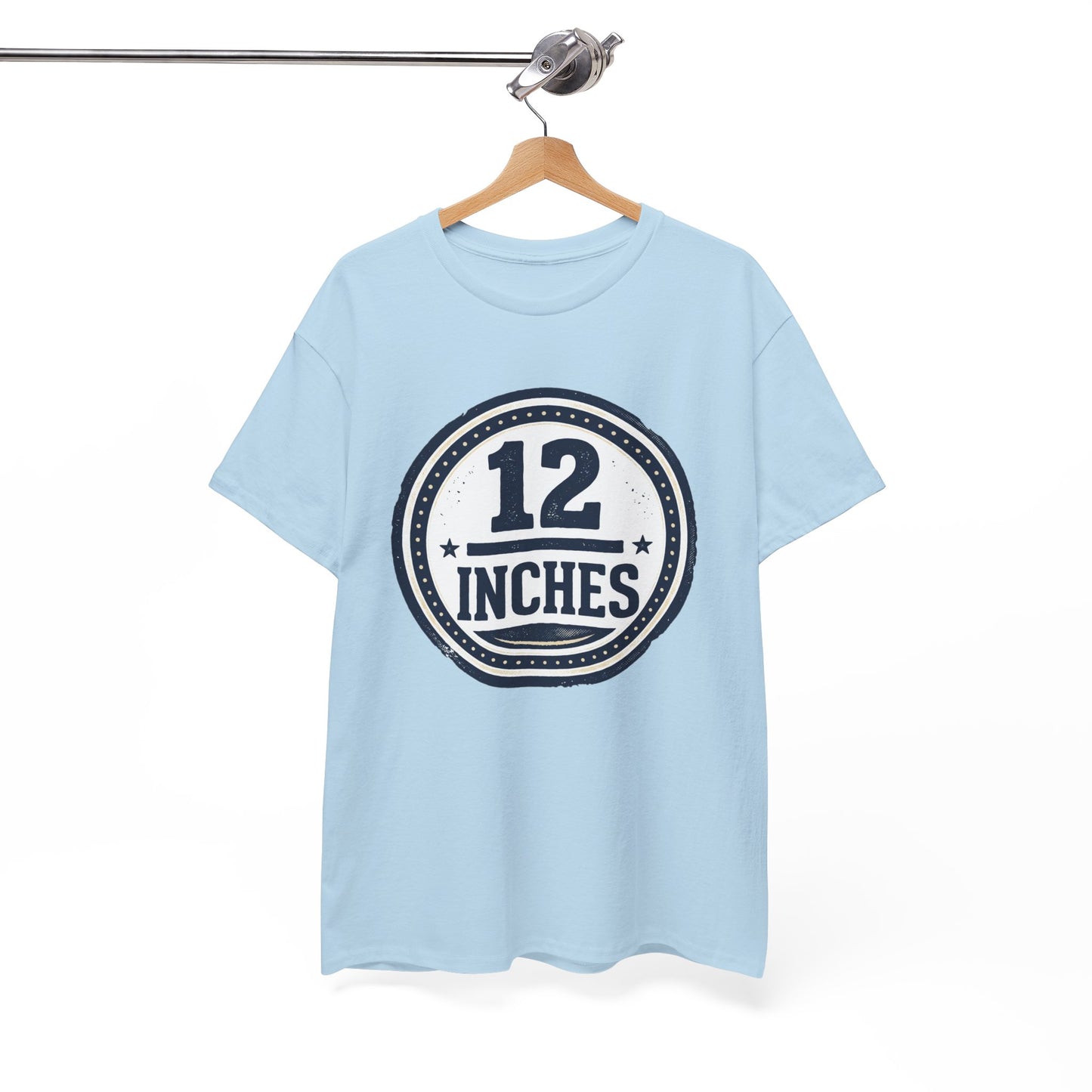 12 Inches Badge T-Shirt — Vintage Stamp Graphic Tee