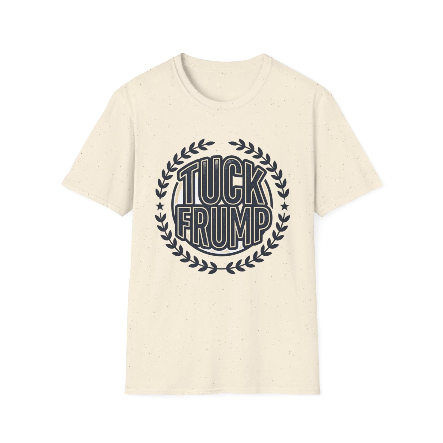 "Tuck Frump" Vintage Laurel Emblem Political Satire Tee