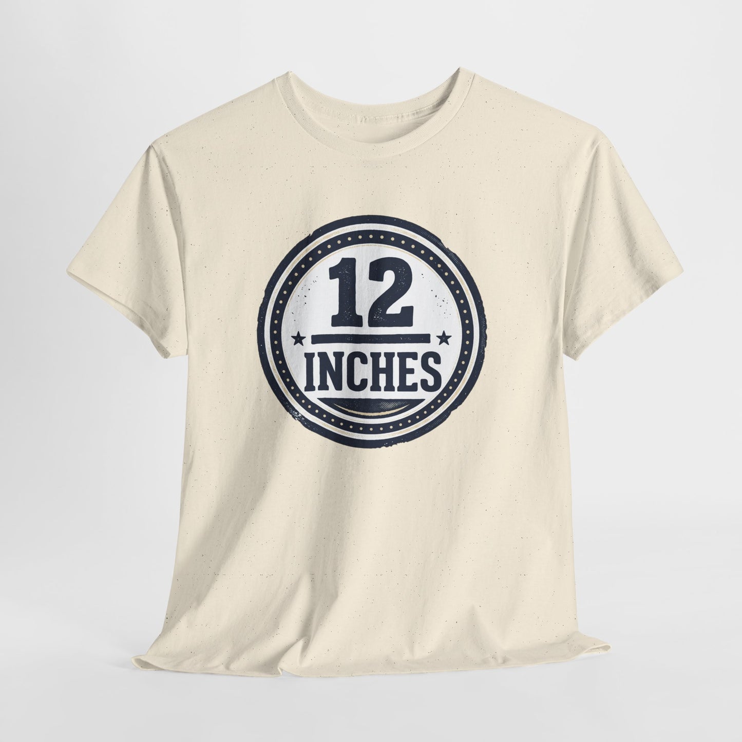 12 Inches Badge T-Shirt — Vintage Stamp Graphic Tee