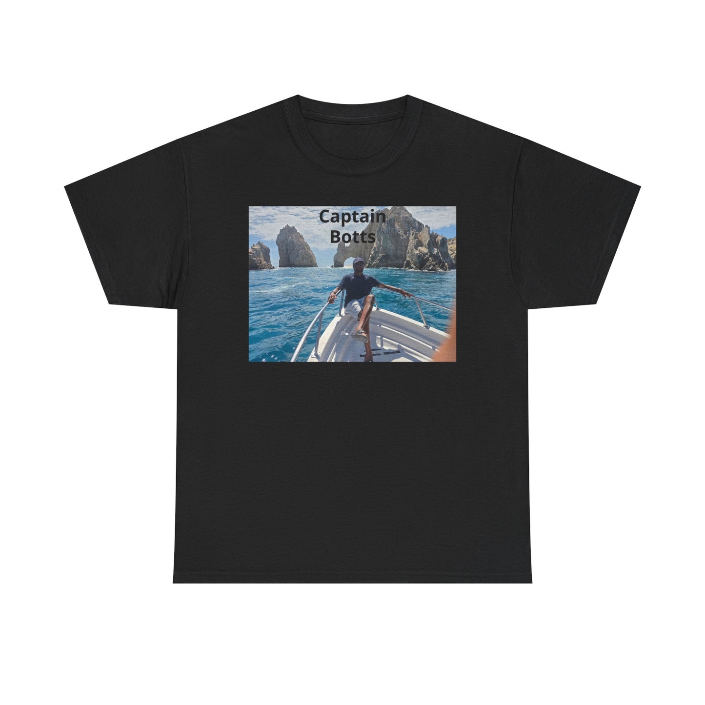 Larry T-Shirt — "Captain Botts" Boat Photo Graphic Tee | Nautical Vacation Crew Shirt