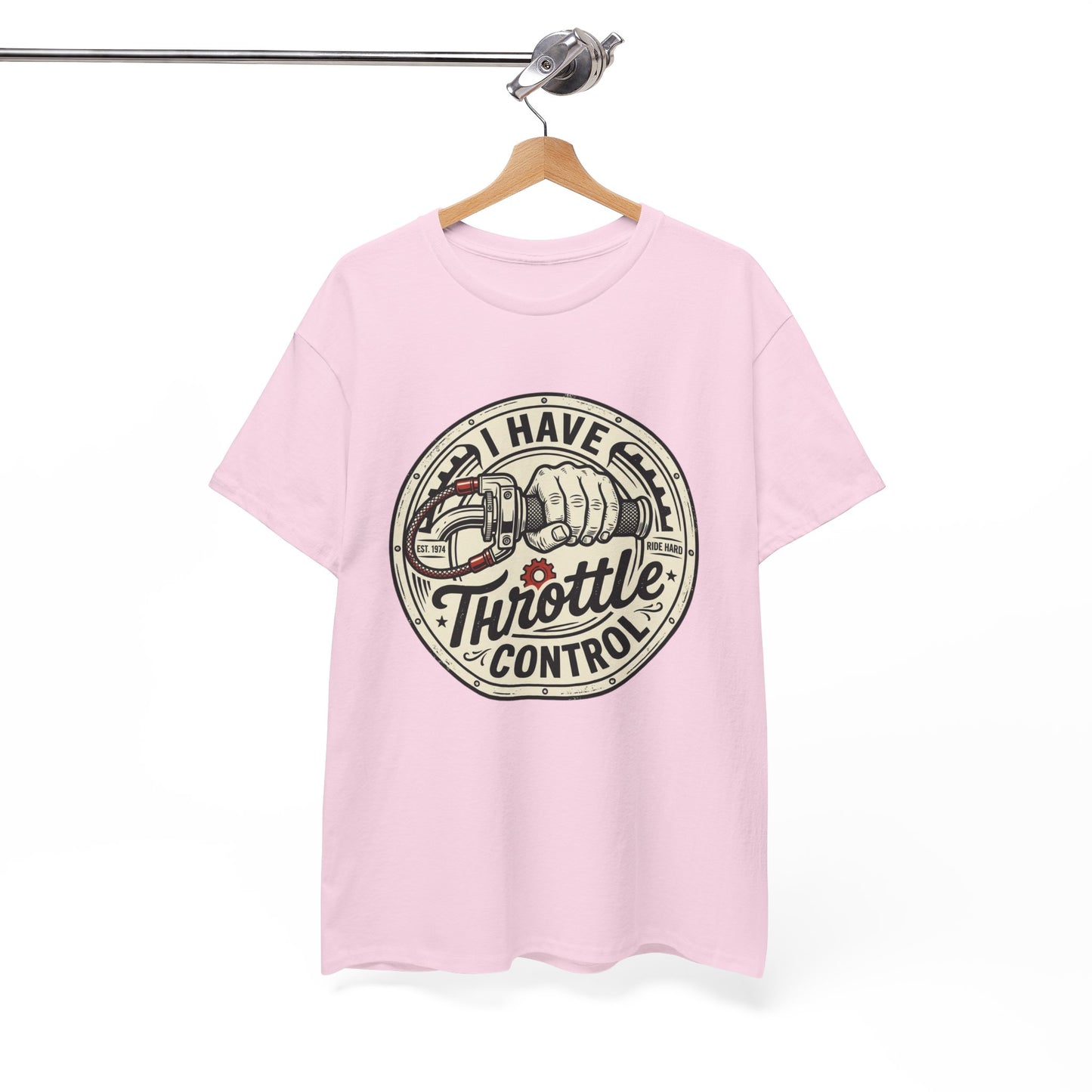 Throttle Control T-Shirt — "I Have Throttle Control" Vintage Motorcycle Tee