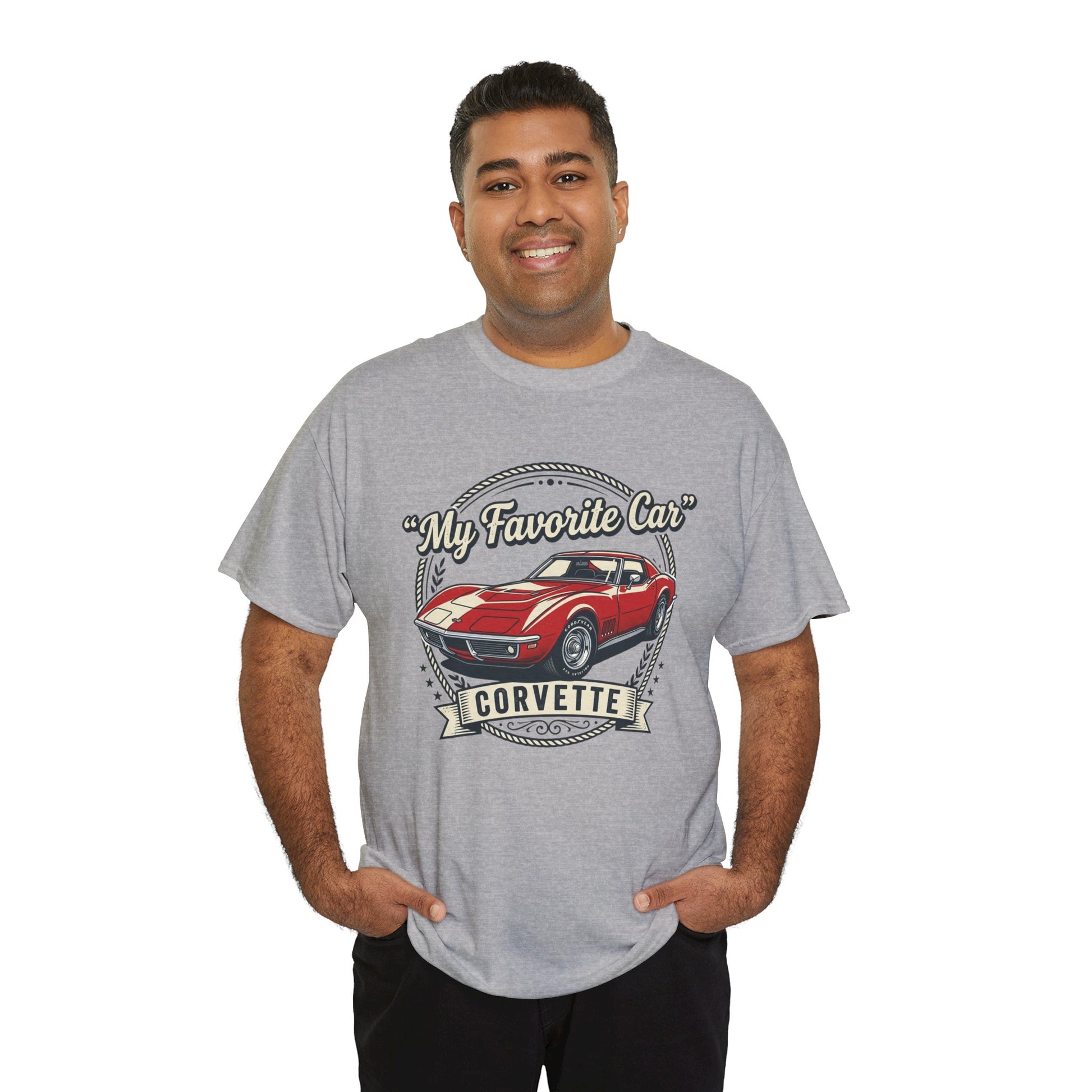 Corvette 'My Favorite Car' Classic Muscle Tee Printify