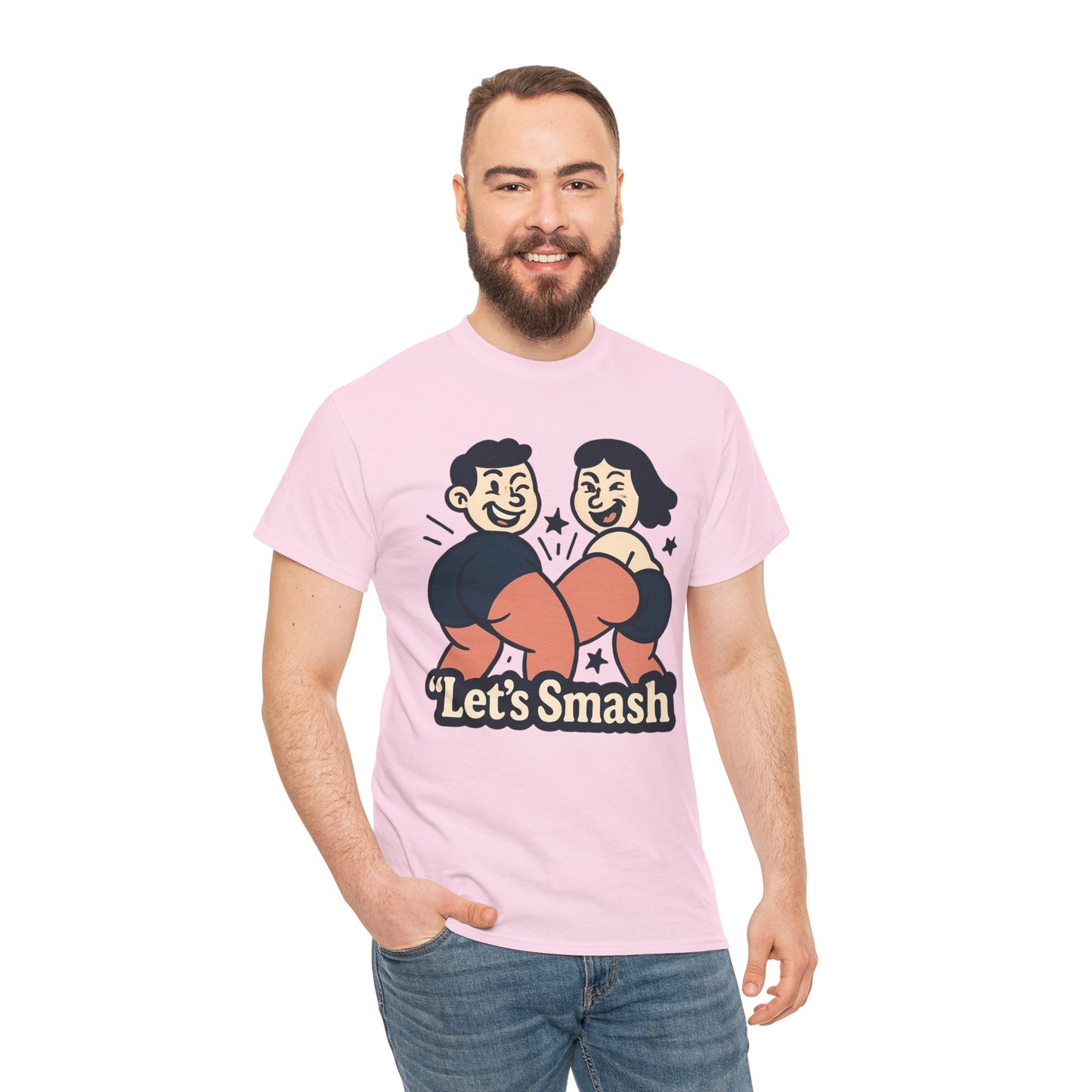 Let's Smash Tee — Retro Couples Valentine's T-Shirt