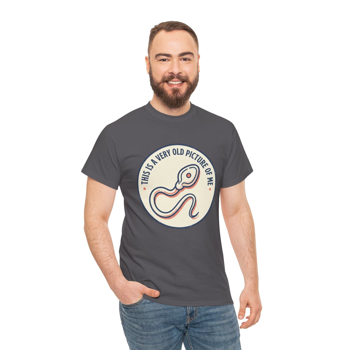 "This Is A Very Old Picture Of Me" Retro Snake Graphic Tee