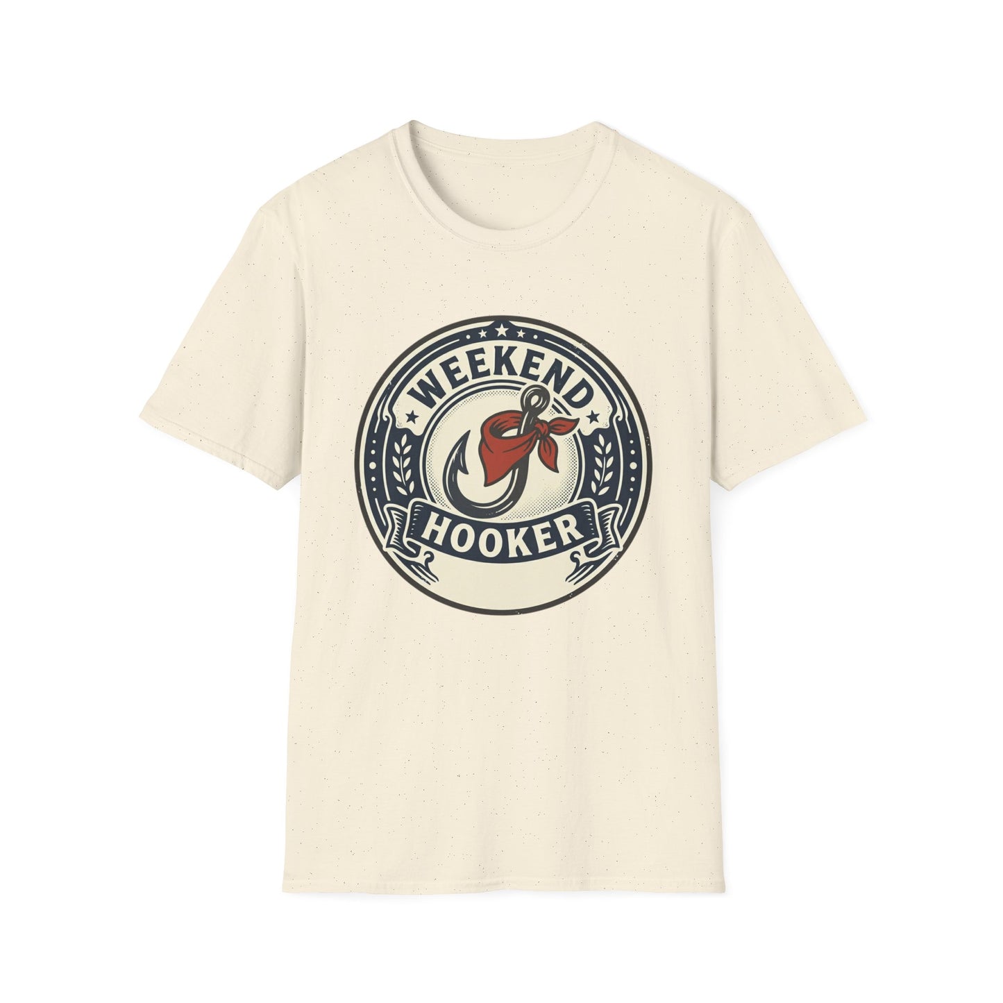 Weekend Hooker Fishing T-Shirt — Retro Angler Logo Tee