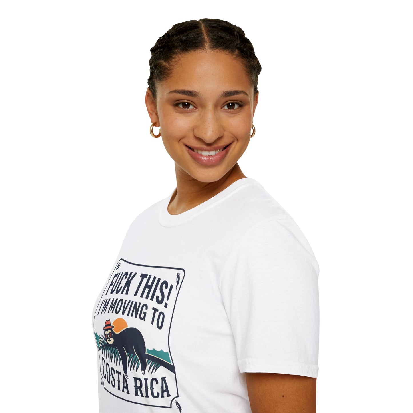 I'm Moving to Costa Rica T-Shirt — Funny Sloth 'Fuck This!' Vacation Tee