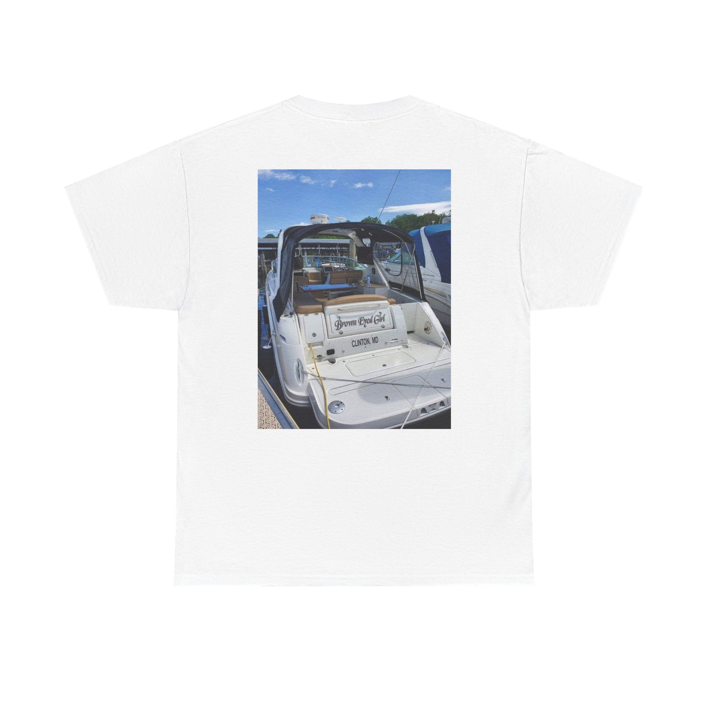 Custom Photo Print T-Shirt — Personalized Selfie Tee ("Welcome" Coffee Graphic) Printify