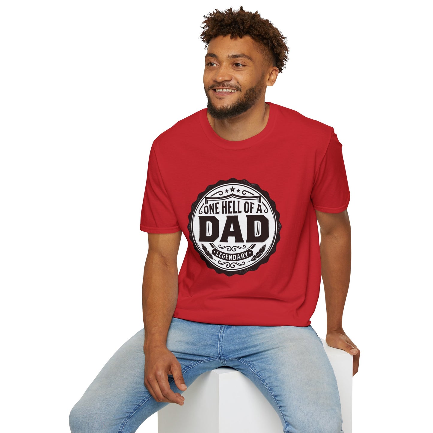 Gone Hell of a Dad T‑Shirt — Vintage Badge Father's Day Gift