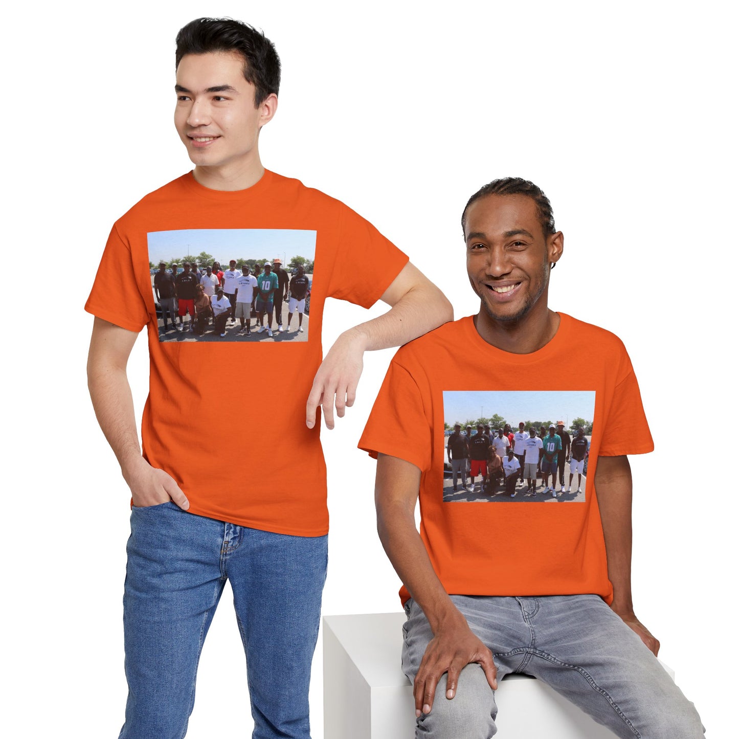 C-RYDERZ Group Photo Custom Tee — Personalized Reunion & Team Picture Shirt Printify