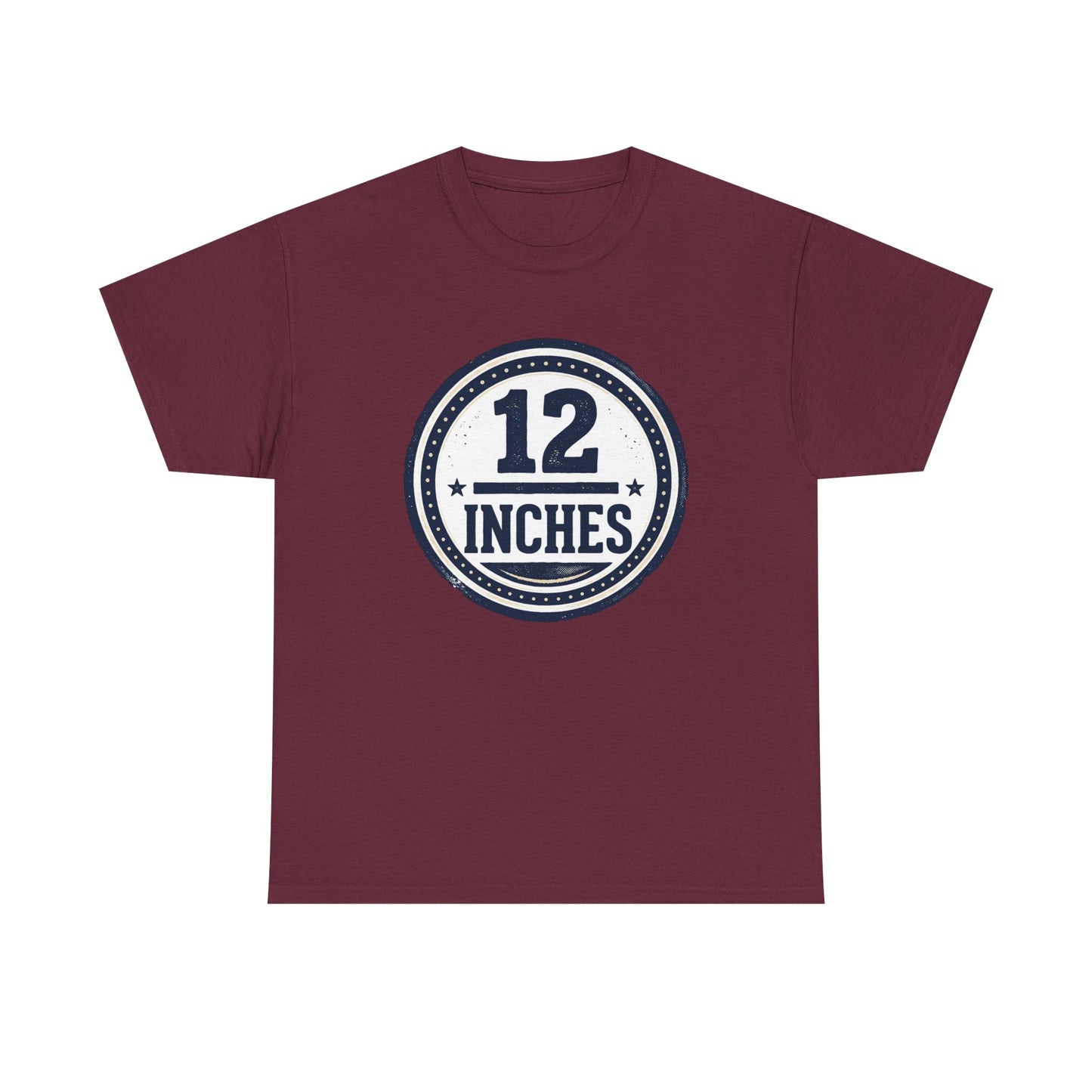 12 Inches Badge T-Shirt — Vintage Stamp Graphic Tee