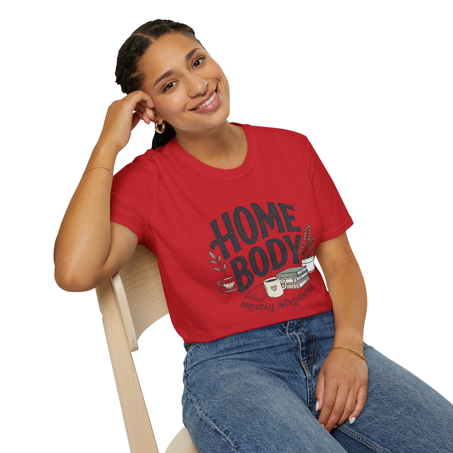 Homebody T-Shirt — 'Homebody Proudly Introverted' Cozy Graphic Tee