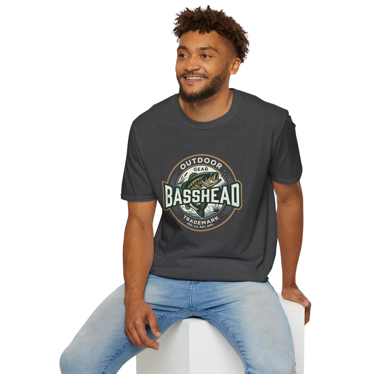 Basshead Fishing T-Shirt — Retro Bass Gear Tee