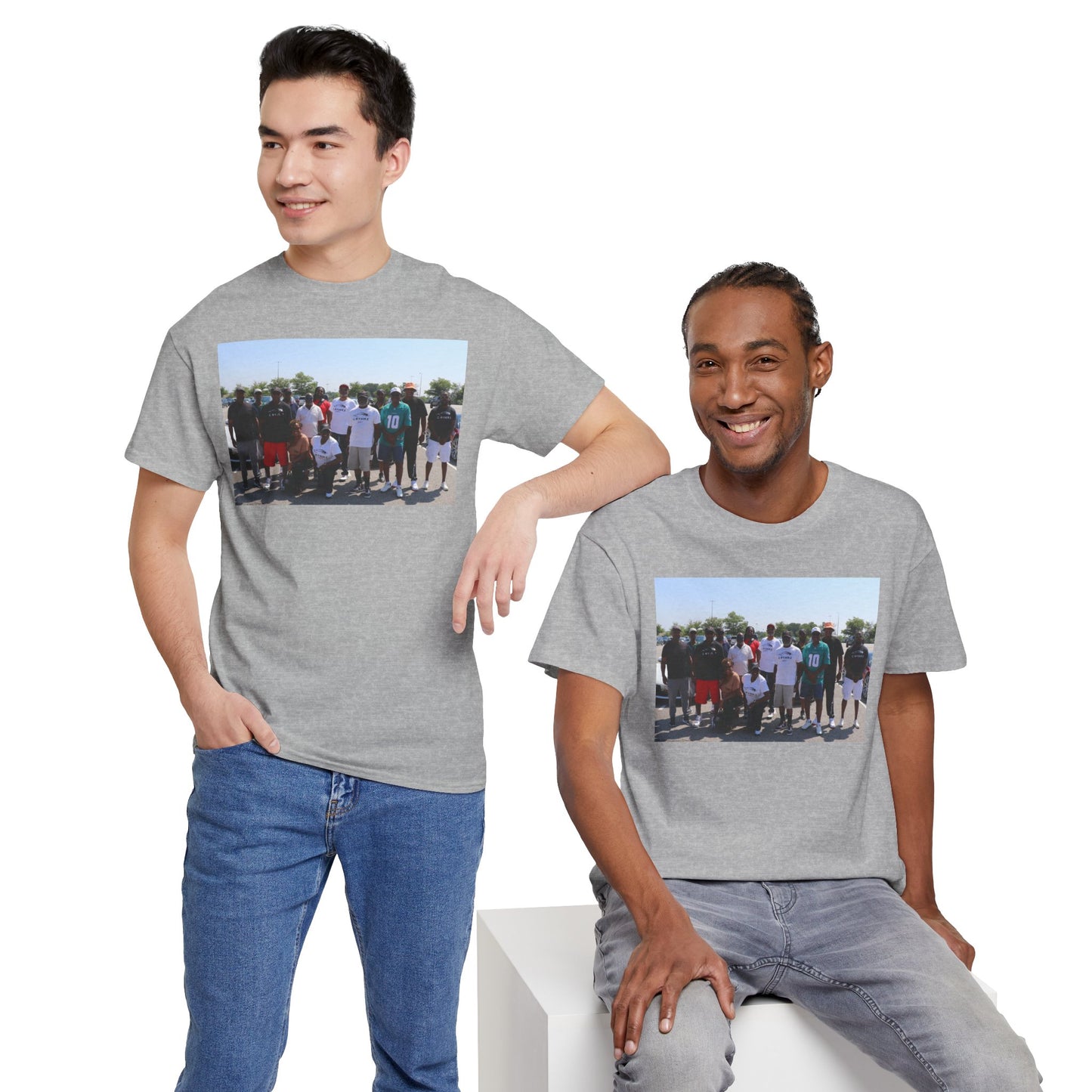 C-RYDERZ Group Photo Custom Tee — Personalized Reunion & Team Picture Shirt Printify