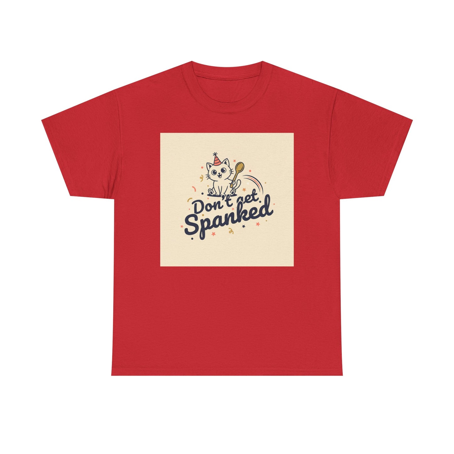 Don’t Get Spanked Cat Tee — Cute Retro Kitten Graphic T-Shirt Printify
