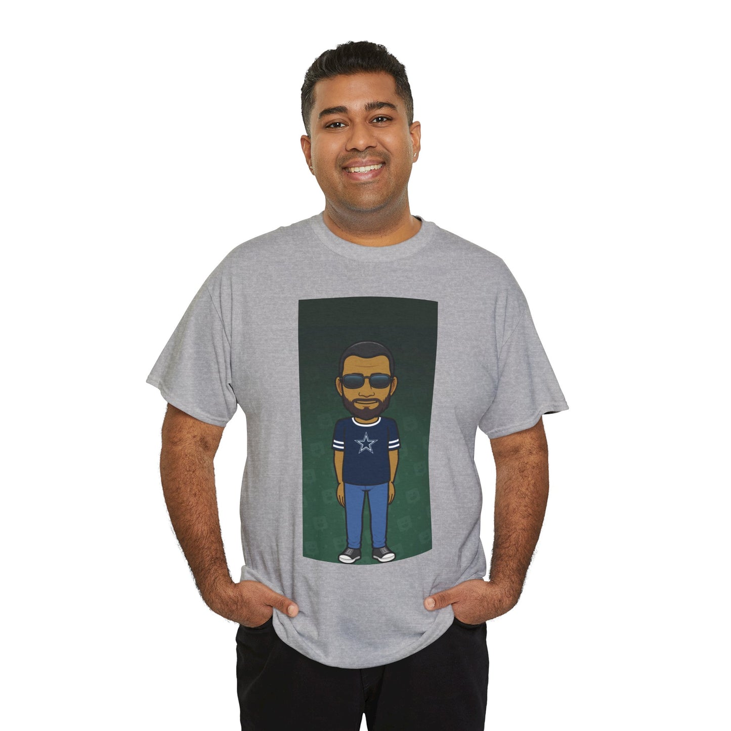 Cartoon Guy Graphic Tee — Personalized Avatar Shirt Printify