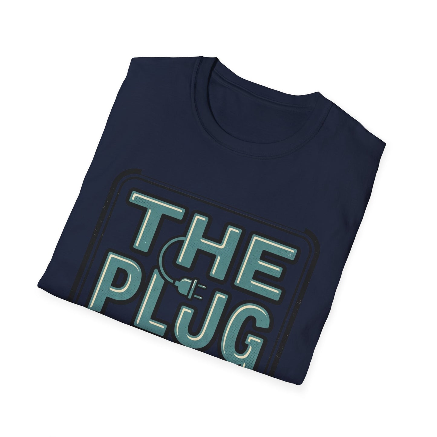 The Plug Graphic T-Shirt — Retro Power Cord Logo Tee