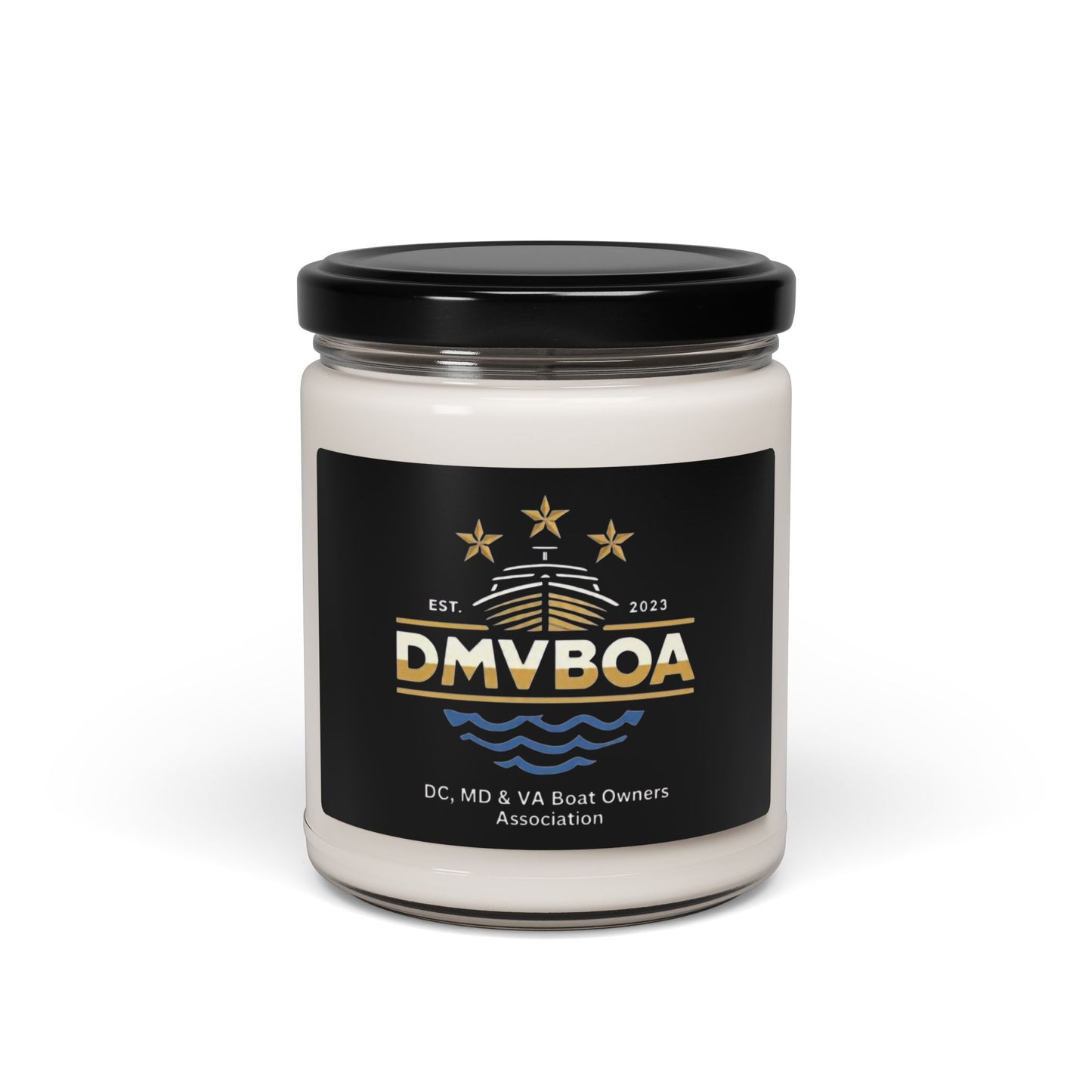DMVBOA Logo Candle — 9oz Scented Soy Jar for Boat Owners