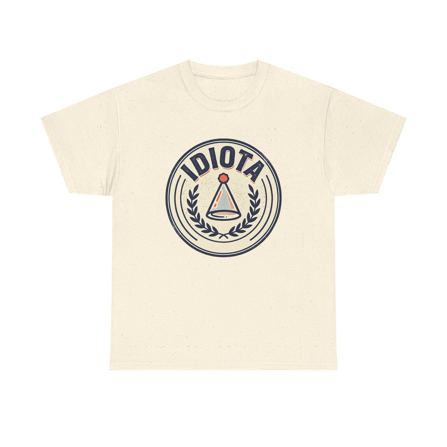 Idiota Crest T-Shirt — Vintage Emblem Graphic Tee
