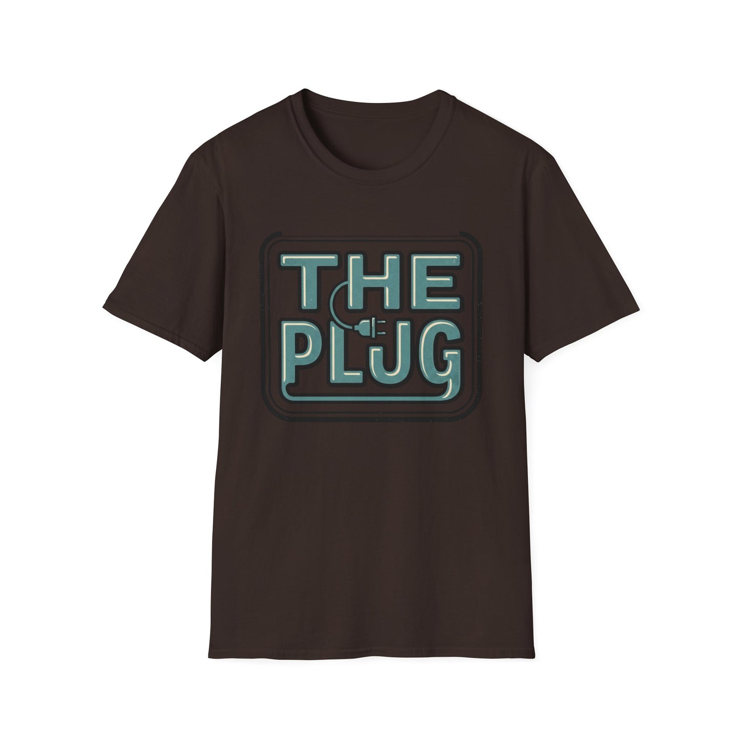 The Plug Graphic T-Shirt — Retro Power Cord Logo Tee