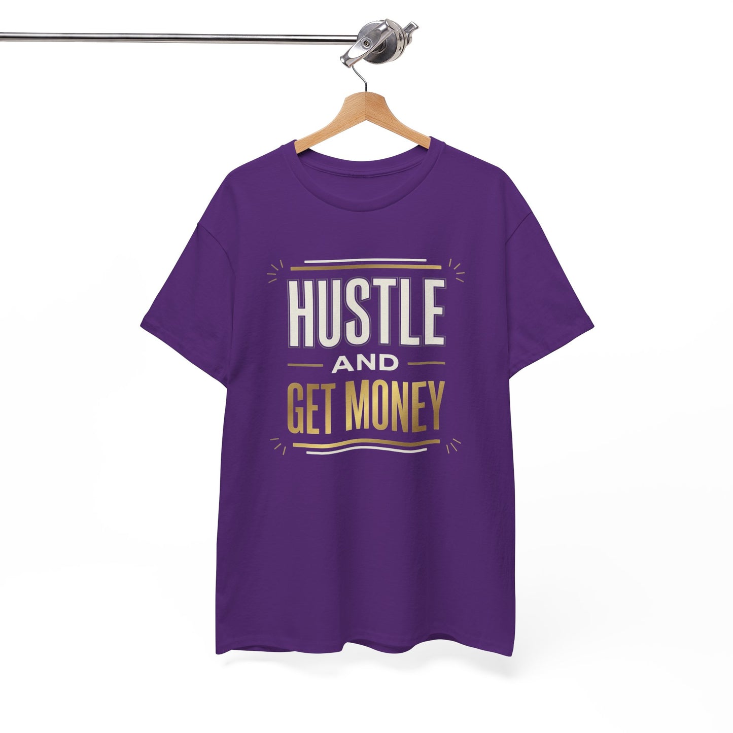 Hustle and Get Money Tee - Motivational Streetwear Graphic T-Shirt