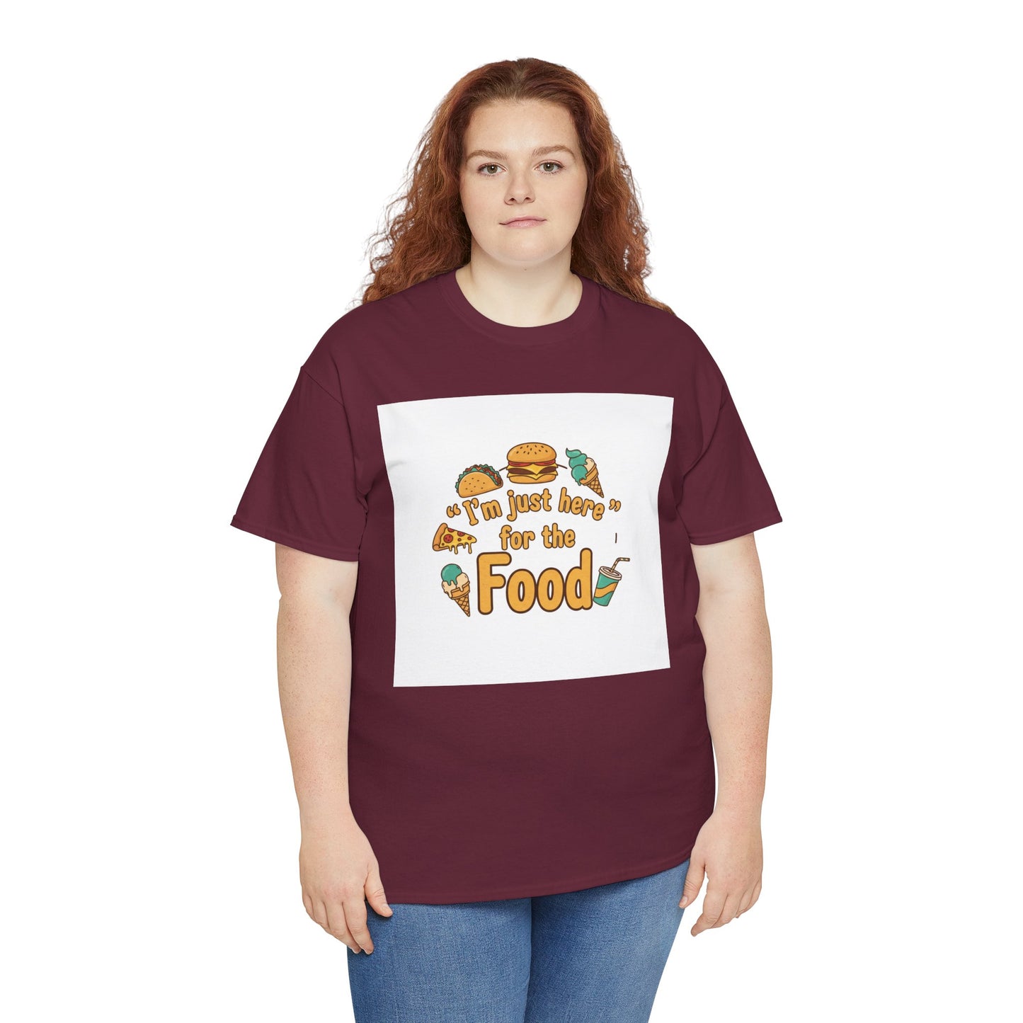 I'm Just Here for the Food T‑Shirt — Funny Foodie Graphic Tee