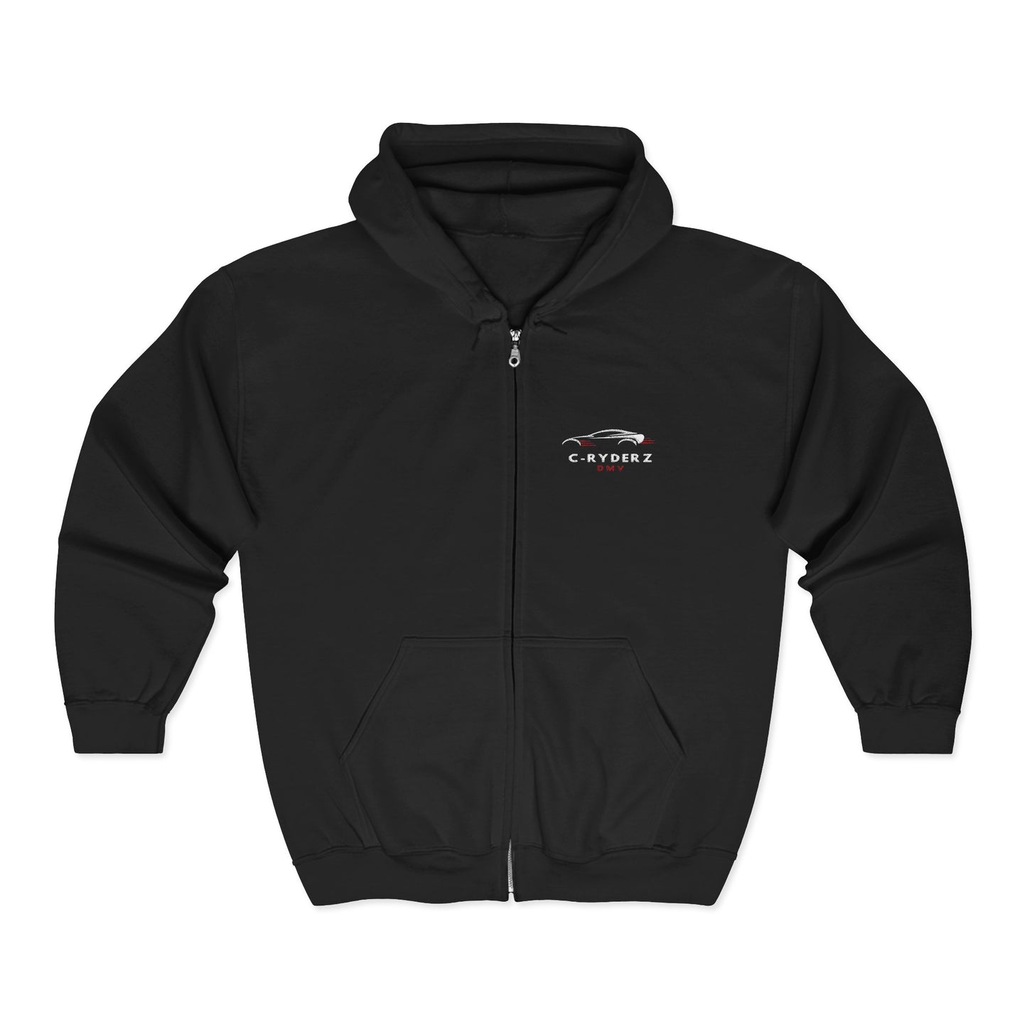 C-RYDERZ Classic Full Zip Hoodie with Car Design