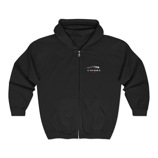 C-RYDERZ Classic Full Zip Hoodie with Car Design